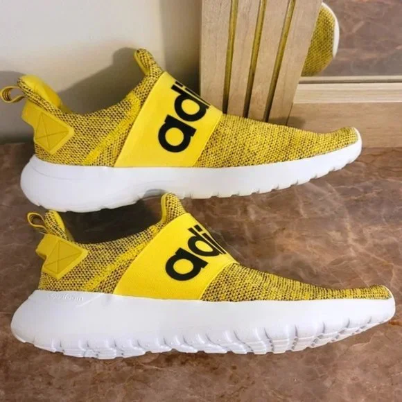 Adidas Cloudfoam Lite Racer Adapt Yellow Shoes - Picture 5 of 9
